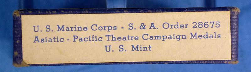 Boxed WWII U.S. Marine Corps Pacific Campaign Medal in U.S. Mint box - Image 4