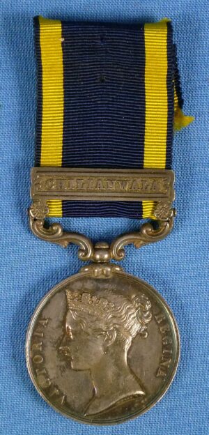 British Punjab Medal with "Chillianwala" Bar to the 29th Regiment of Foot