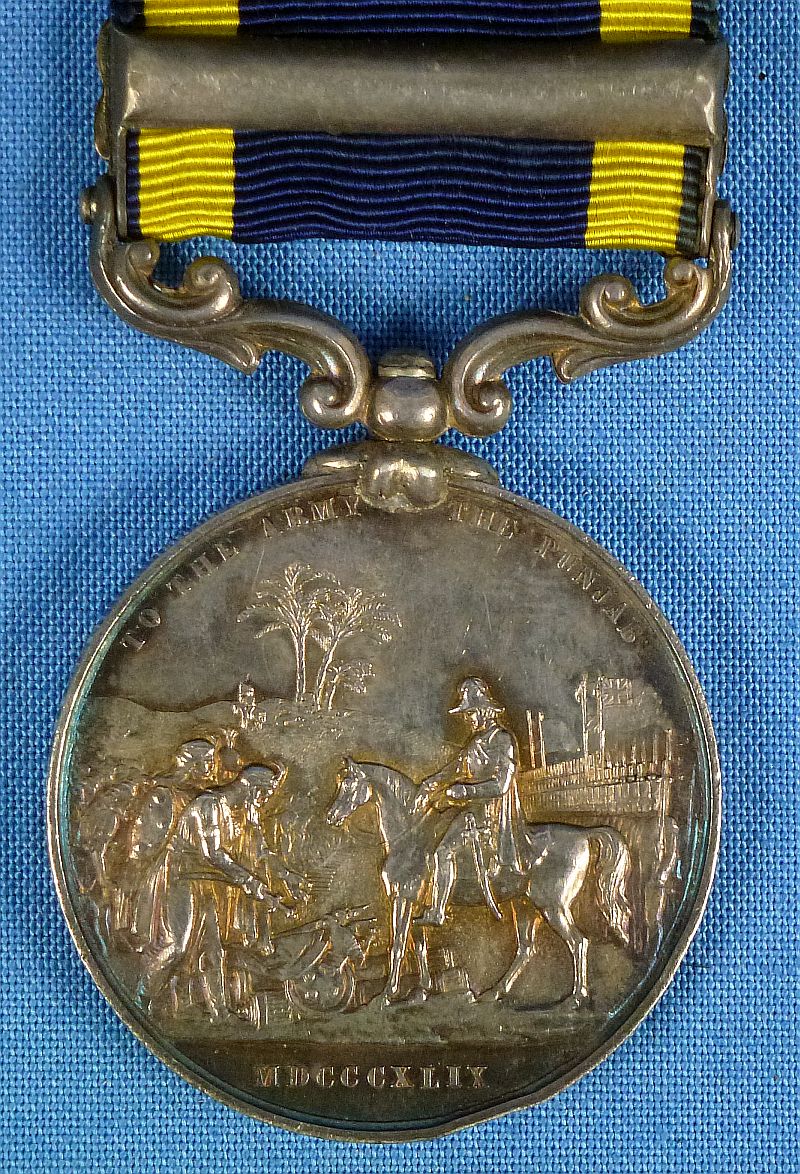 British Punjab Medal with "Chillianwala" Bar to the 29th Regiment of Foot - Image 3