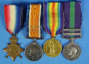 WWI British Medals Trio with the General Service Medal for Iraq and Persia to the Royal Artillery