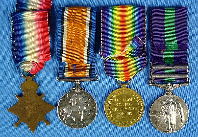 WWI British Medals Trio with the General Service Medal for Iraq and Persia to the Royal Artillery - Image 2