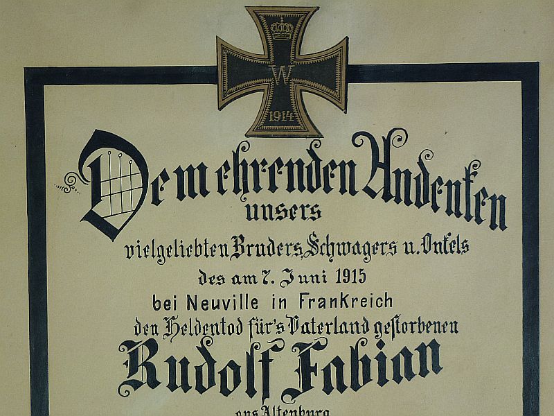 WWI German Soldier's Death Accolade - Image 2