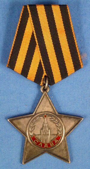 WWII Soviet Order of Glory Third Class with Research