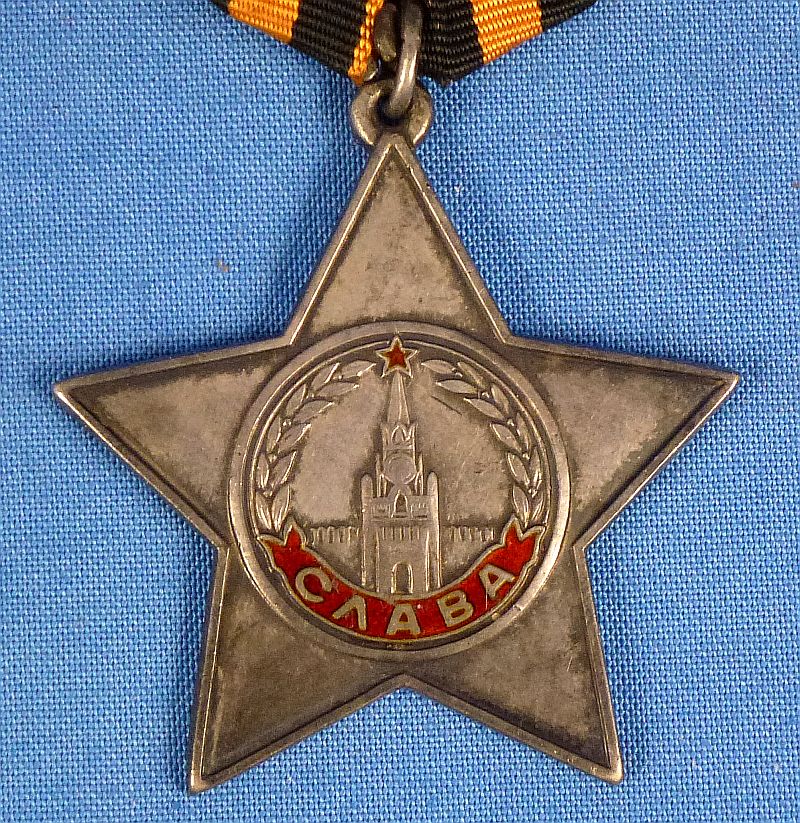WWII Soviet Order of Glory Third Class with Research - Image 2