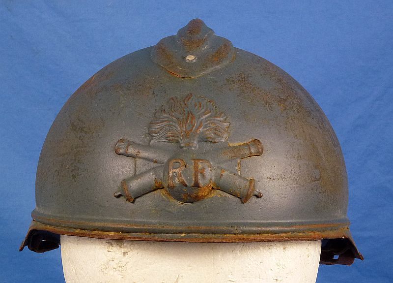 WWI French Model 1917 Troupes Motorisees (Tank Crew) Helmet - Image 2