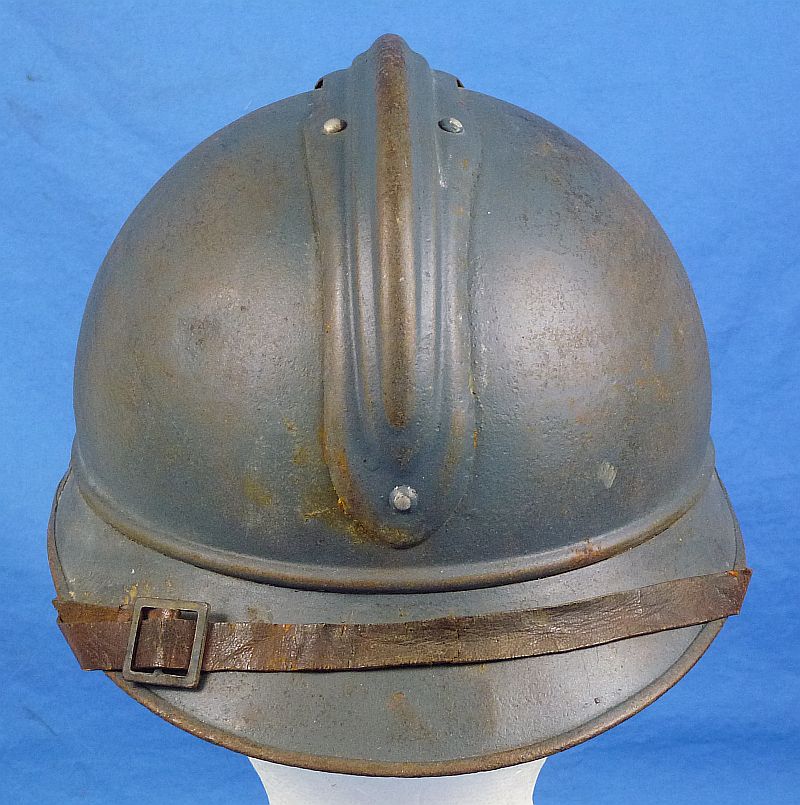 WWI French Model 1917 Troupes Motorisees (Tank Crew) Helmet - Image 5
