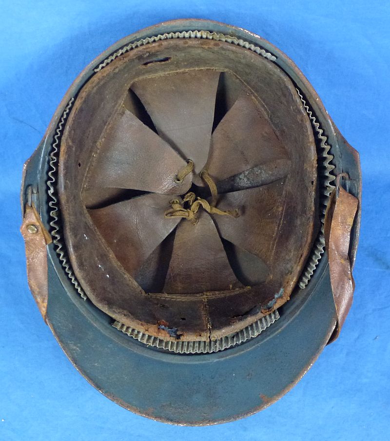 WWI French Model 1917 Troupes Motorisees (Tank Crew) Helmet - Image 8