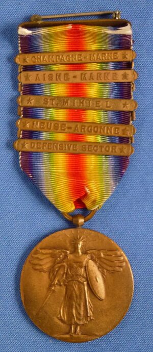 WWI Five Bar Victory Medal