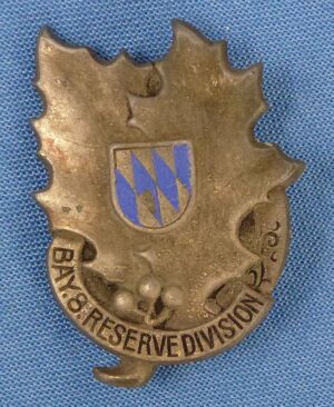 WWI 8th Bavarian Reserve Division Badge