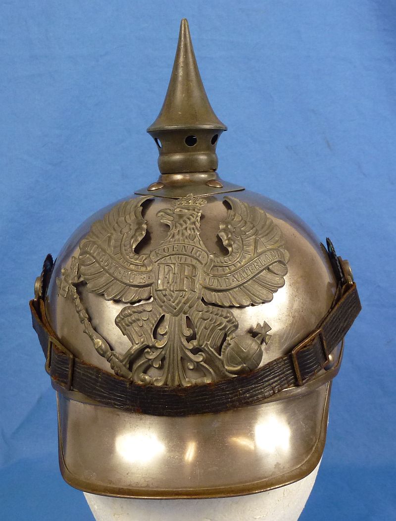 1916 Dated Imperial Prussian Cuirassier EM/NCO Helmet - Image 2