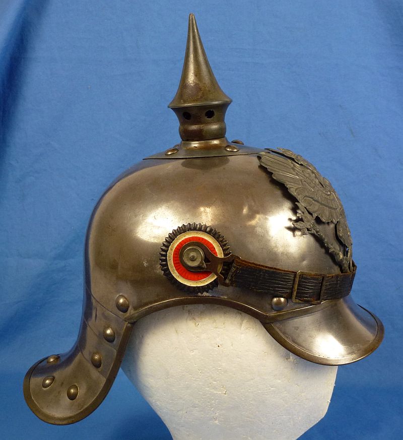 1916 Dated Imperial Prussian Cuirassier EM/NCO Helmet - Image 3