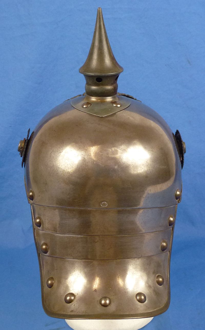 1916 Dated Imperial Prussian Cuirassier EM/NCO Helmet - Image 4