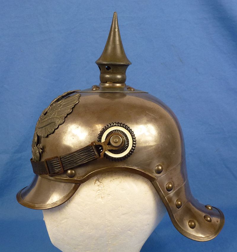 1916 Dated Imperial Prussian Cuirassier EM/NCO Helmet - Image 5