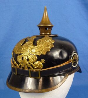 1915 Dated Imperial Prussian Eisenblech (Tin Plate)  EM/NCO Pickelhaube