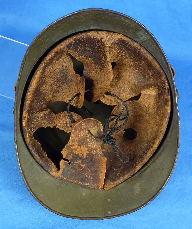 WWI Imperial Prussian Field Gray Eisenblech (Tin Plate) EM/NCO Pickelhaube - Image 9
