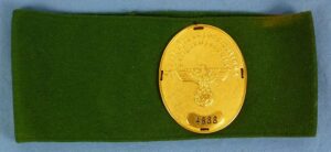 German Customs Border Protection (Zollgrenzschutz) Armband