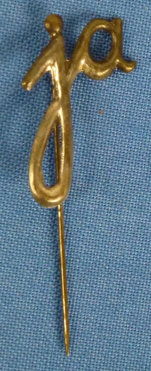 NSDAP Supporter "Ja" ("Yes") Stickpin