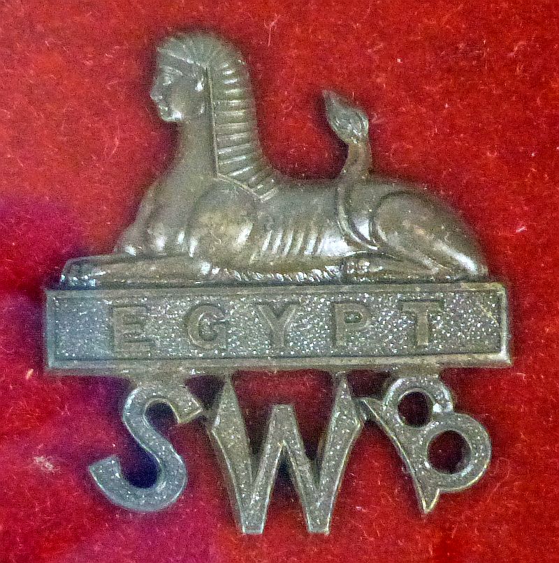 A Framed Display of British Badges of the 24th Foot South Wales Borderers of Rorke's Drift - Image 5