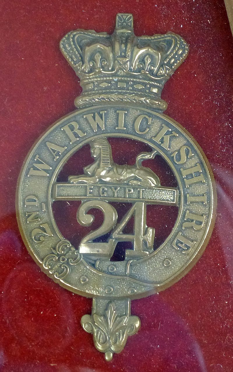 A Framed Display of British Badges of the 24th Foot South Wales Borderers of Rorke's Drift - Image 6