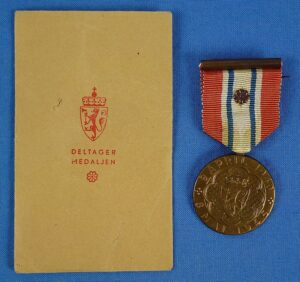 WWII Norway Defense Medal with Envelope