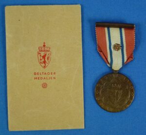 WWII Norway Defense Medal with Envelope