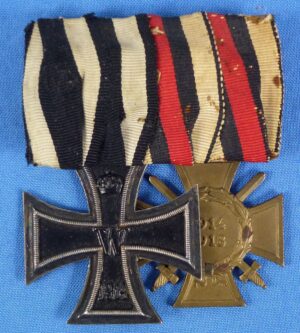 Imperial German Two Place Medal Bar
