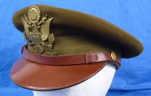 Named WWII U.S. Army Officer Visor Cap