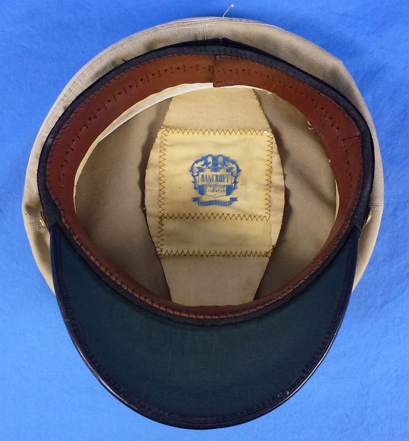 WWII U.S. Navy Officer Khaki Visor Cap - Image 8
