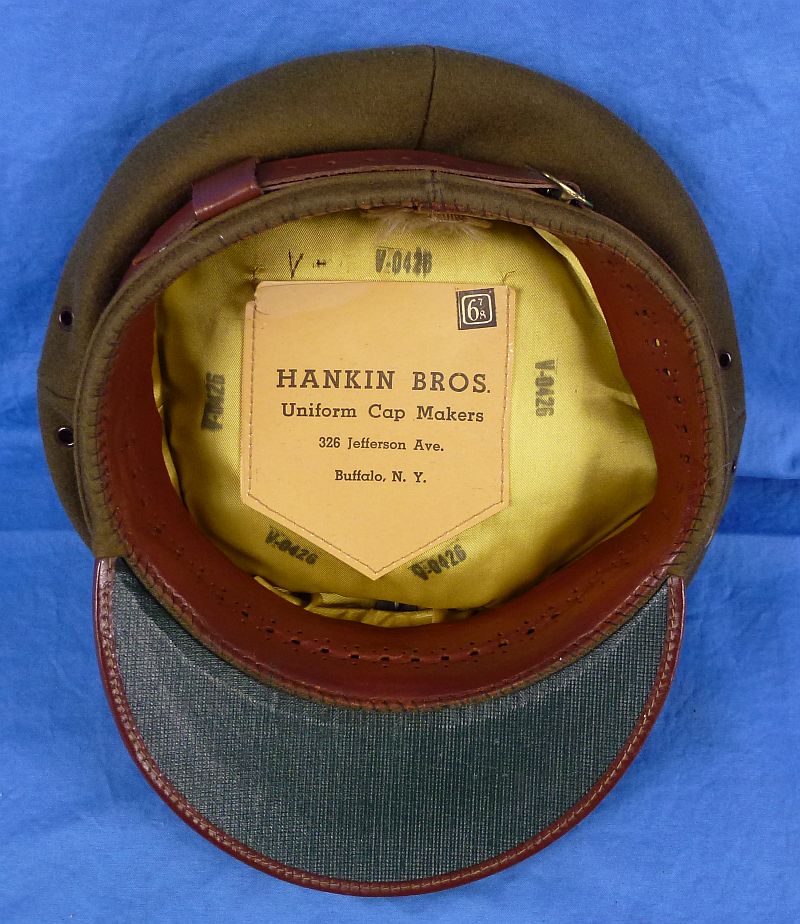 WWII U.S. Army EM/NCO Visor Cap with Laundry Mark - Image 7