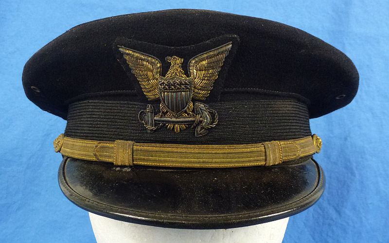 Named WWII U.S. Coast Guard Officer Visor Cap - Image 2