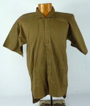 WWII Japanese Navy EM/NCO Olive Brown Short Sleeve Shirt
