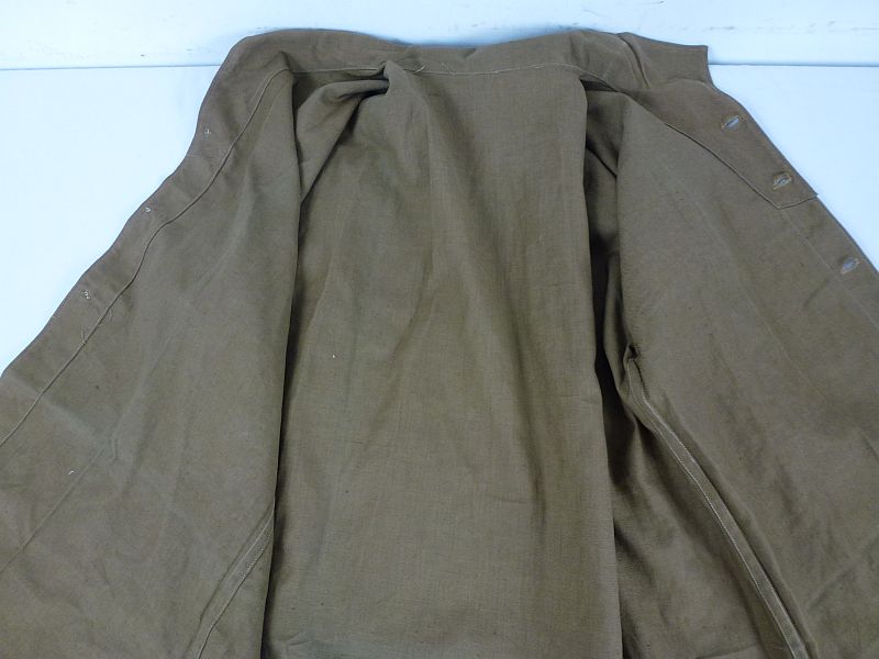 WWII Japanese Navy EM/NCO Olive Brown Short Sleeve Shirt - Image 4