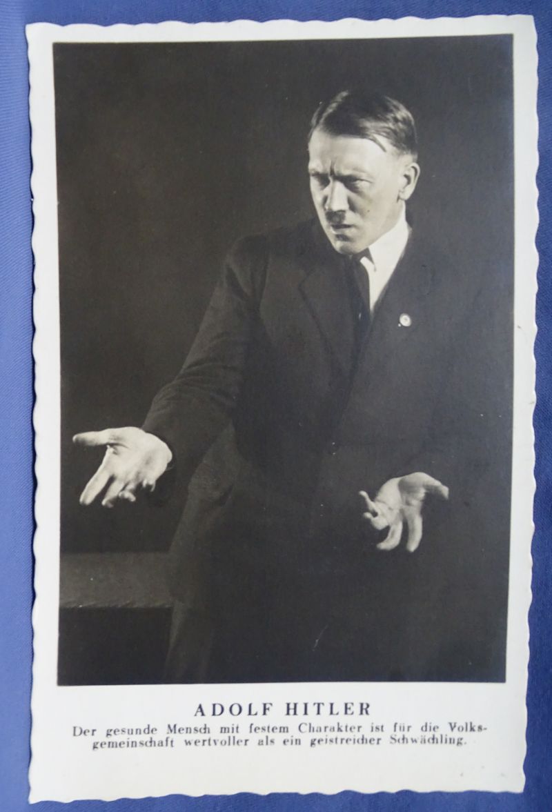 Set of 6 Heinrich Hoffmann Photograph Postcards: “Adolf Hitler Speaks” - Image 4