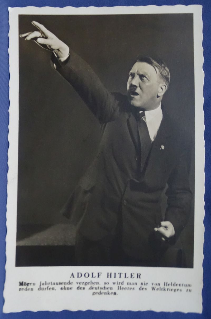 Set of 6 Heinrich Hoffmann Photograph Postcards: “Adolf Hitler Speaks” - Image 6