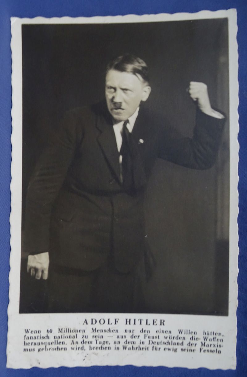 Set of 6 Heinrich Hoffmann Photograph Postcards: “Adolf Hitler Speaks” - Image 2