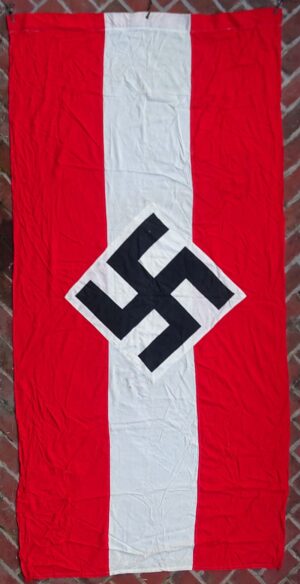 HJ Cotton Banner With RZM Tag / Measures 53-1/2 X 109 inches
