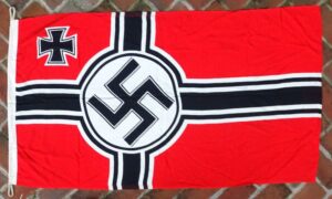 Desirable Size Wool Kriegsflagge Marked "80 X 135" - 29 X 53-1/2 inches