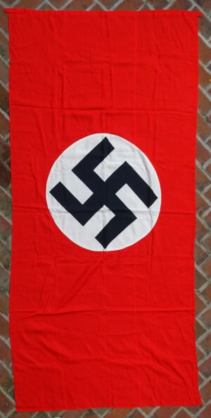 Near Mint Cotton NSDAP Banner - 45 X 72 inches