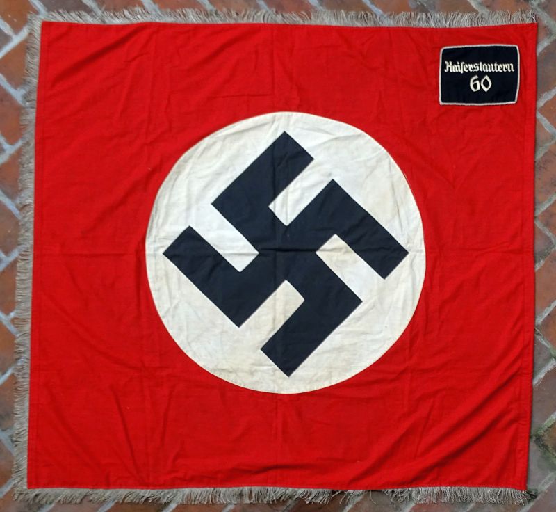 German WWII NSBO Kaiserslautern 60 Unit Flag - Image 2