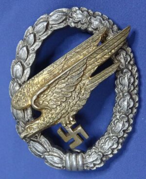 Named Early Paratrooper Badge By Jmme & Sohn