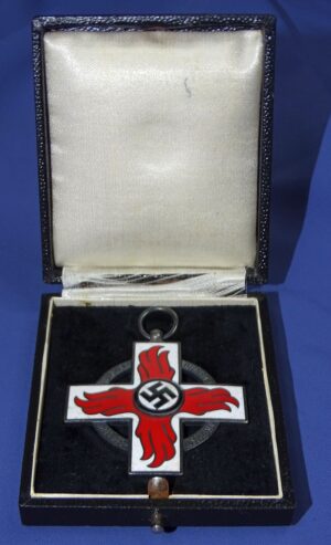 Cased German 2nd Class Fire Brigade Medal
