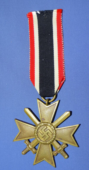 WWII German War Merit Cross Medal 2nd Class With Swords in Tombac