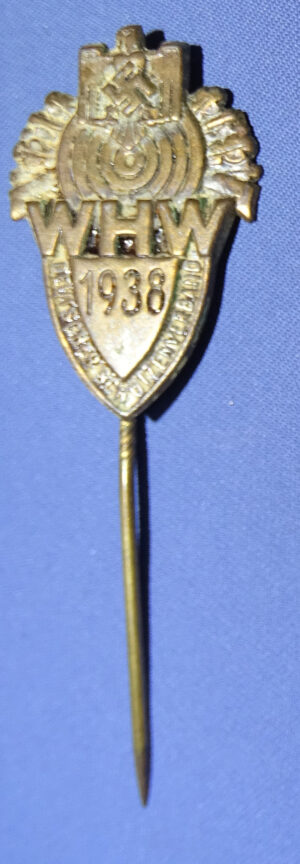 1938  German Shooting Association WHW Winter Relief Stickpin