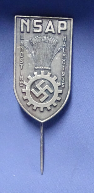 WWII German/Swedish NSAP Landsting 1935 Stickpin