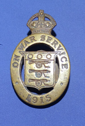 1915 British On War Service Lapel Badge