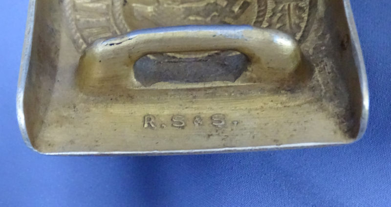 Kriegsmarine Belt Buckle With Leather Tab Dated 1938 - Image 3
