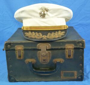 Cased U.S. Marine Corps Field Grade Officer Visor Cap