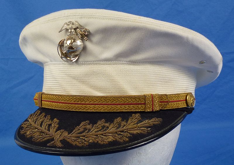 Cased U.S. Marine Corps Field Grade Officer Visor Cap - Image 2