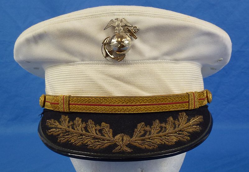 Cased U.S. Marine Corps Field Grade Officer Visor Cap - Image 3