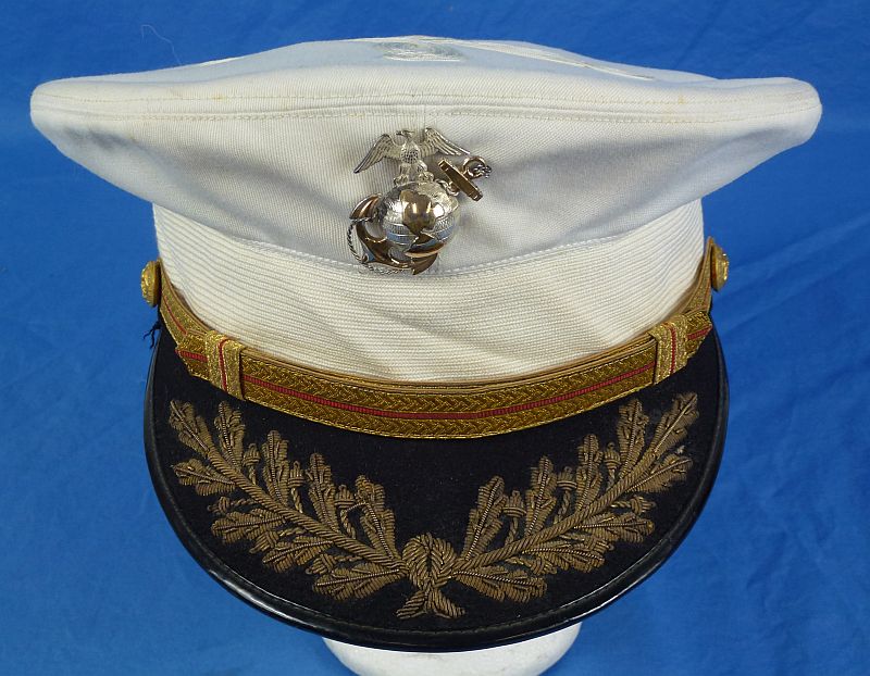 Cased U.S. Marine Corps Field Grade Officer Visor Cap - Image 4